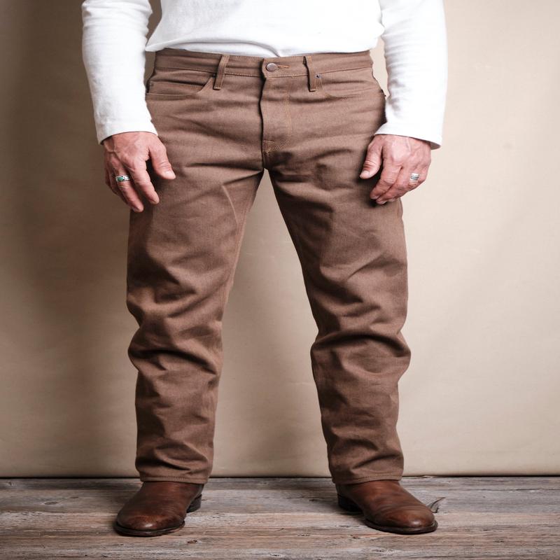 Portola Classic Taper  15 Ounce Brown Denim
