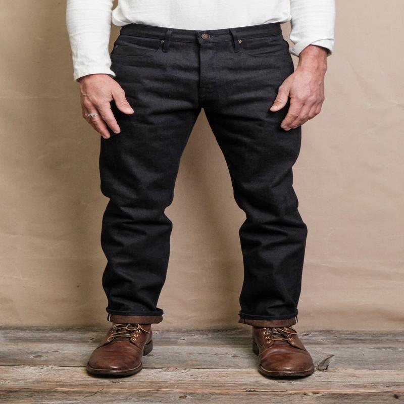 Portola Classic Taper  16 Ounce Indigo Brown Denim