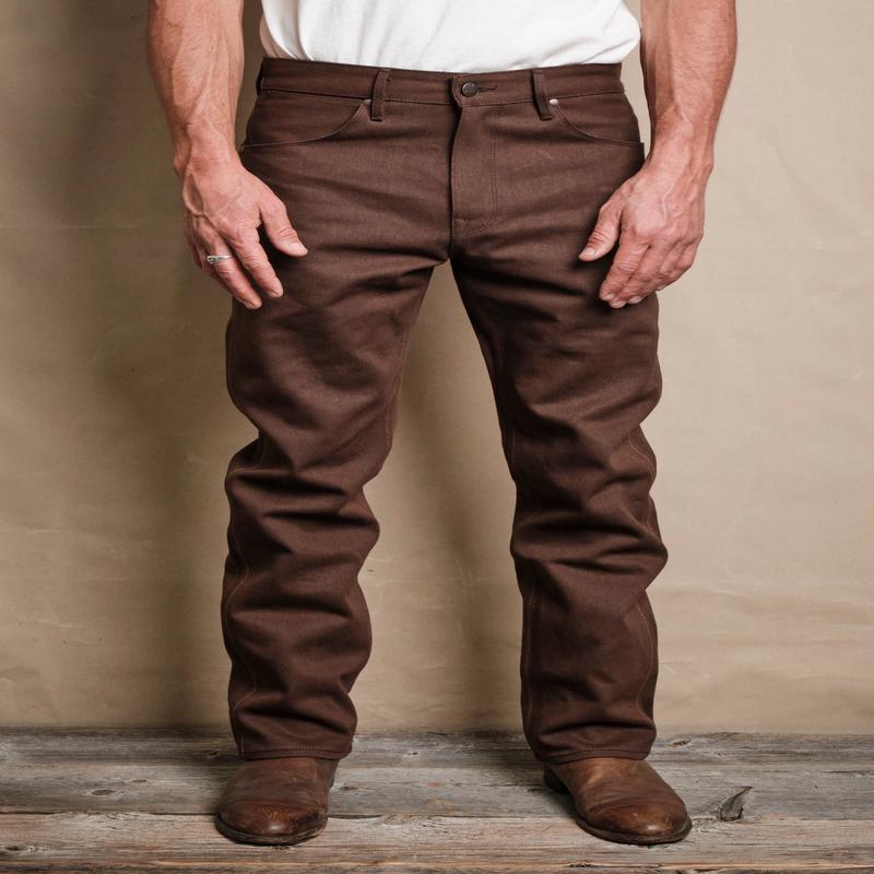 Wilkes Western 15 Ounce Dark Brown Denim