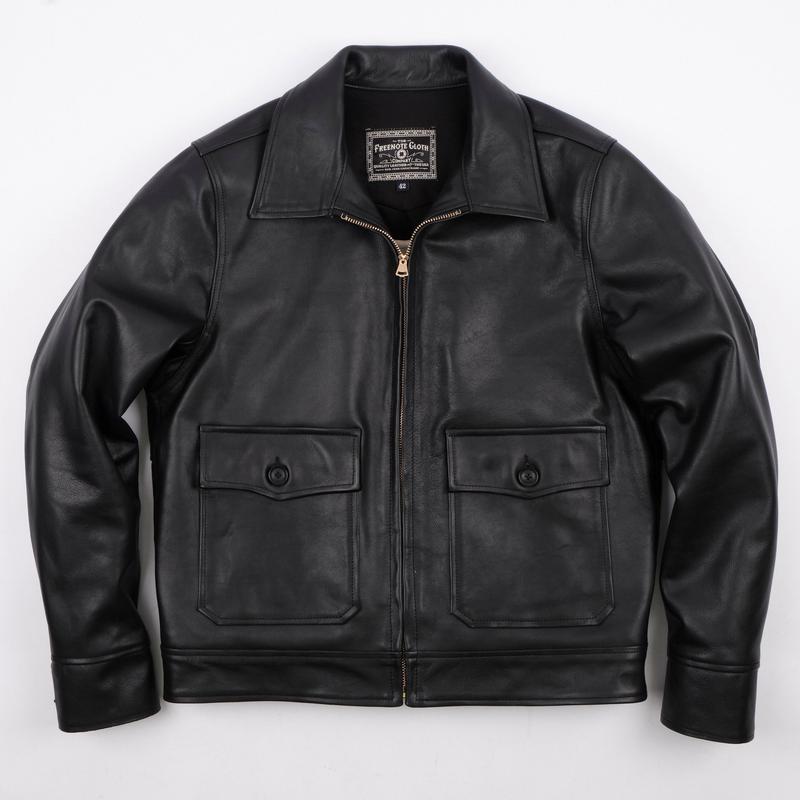 Alcorn Leather Black Cowhide